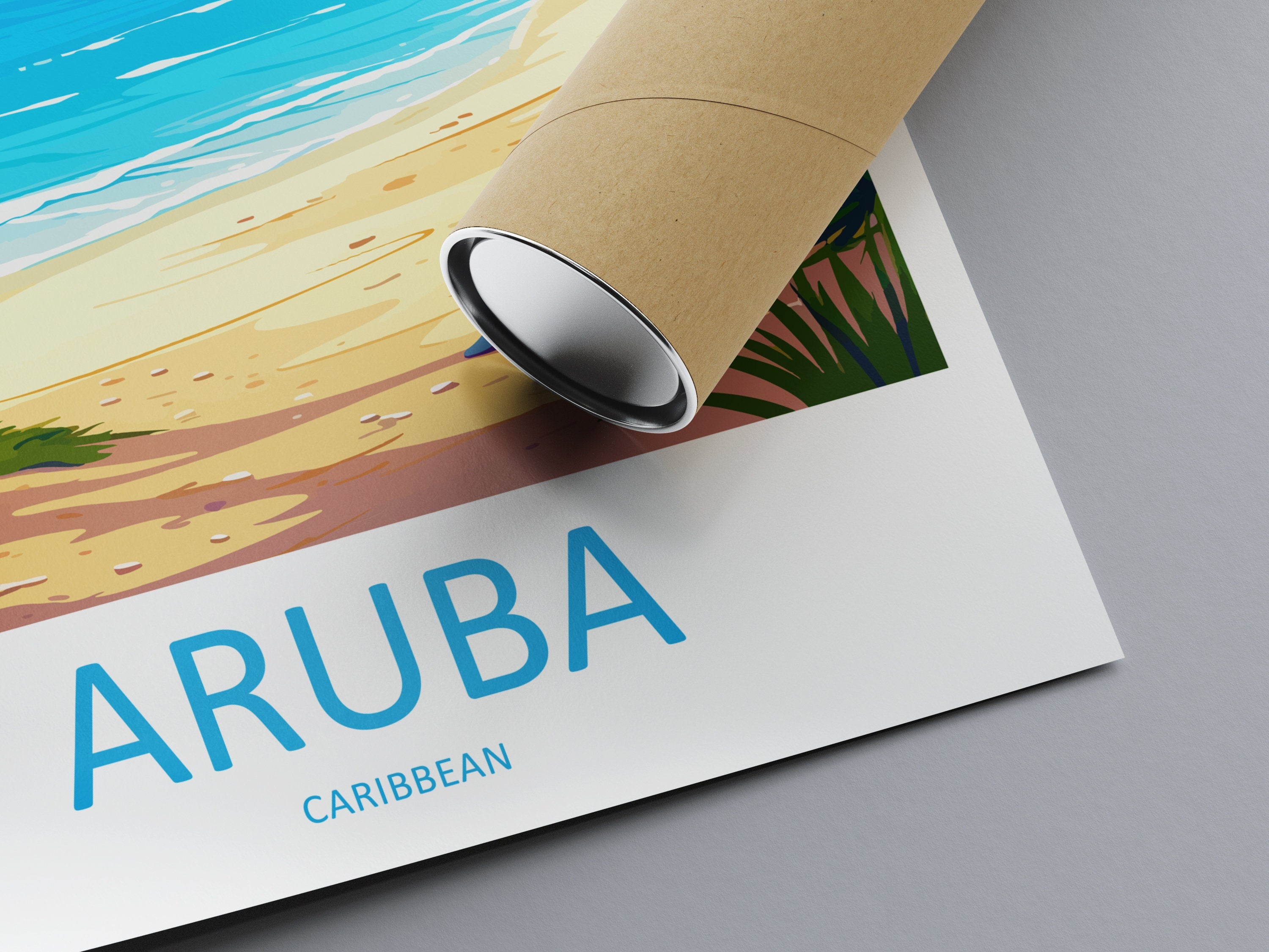 Aruba Travel Print