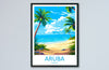 Aruba Travel Print