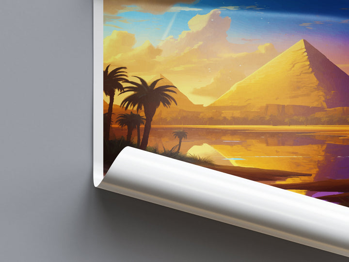 Cairo Travel Print Wall Art Cairo Egypt Wall Hanging Home Decoration Cairo Gift Art Lovers Wall Art Print Cairo Great Pyramids Of Giza