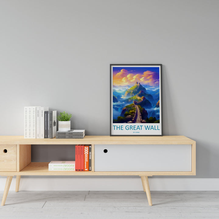 Great Wall of China Travel Print Wall Art Great Wall Wall Hanging Home Décor Great Wall Gift Art Lovers Wall Art China Travel Print Gift