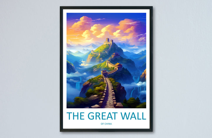 Great Wall of China Travel Print Wall Art Great Wall Wall Hanging Home Décor Great Wall Gift Art Lovers Wall Art China Travel Print Gift