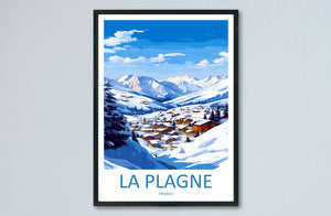 La Plagne Travel Print