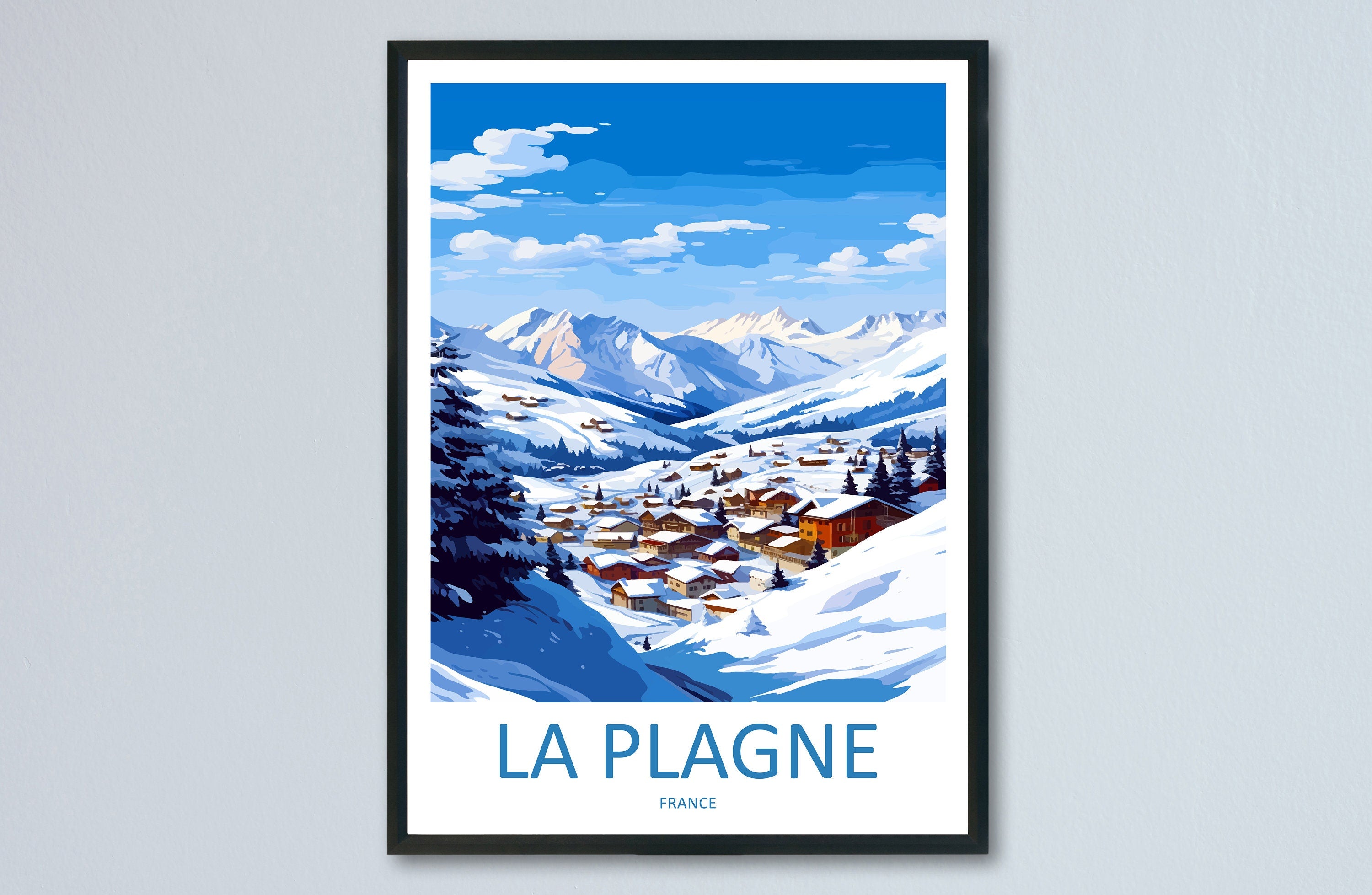 La Plagne Travel Print