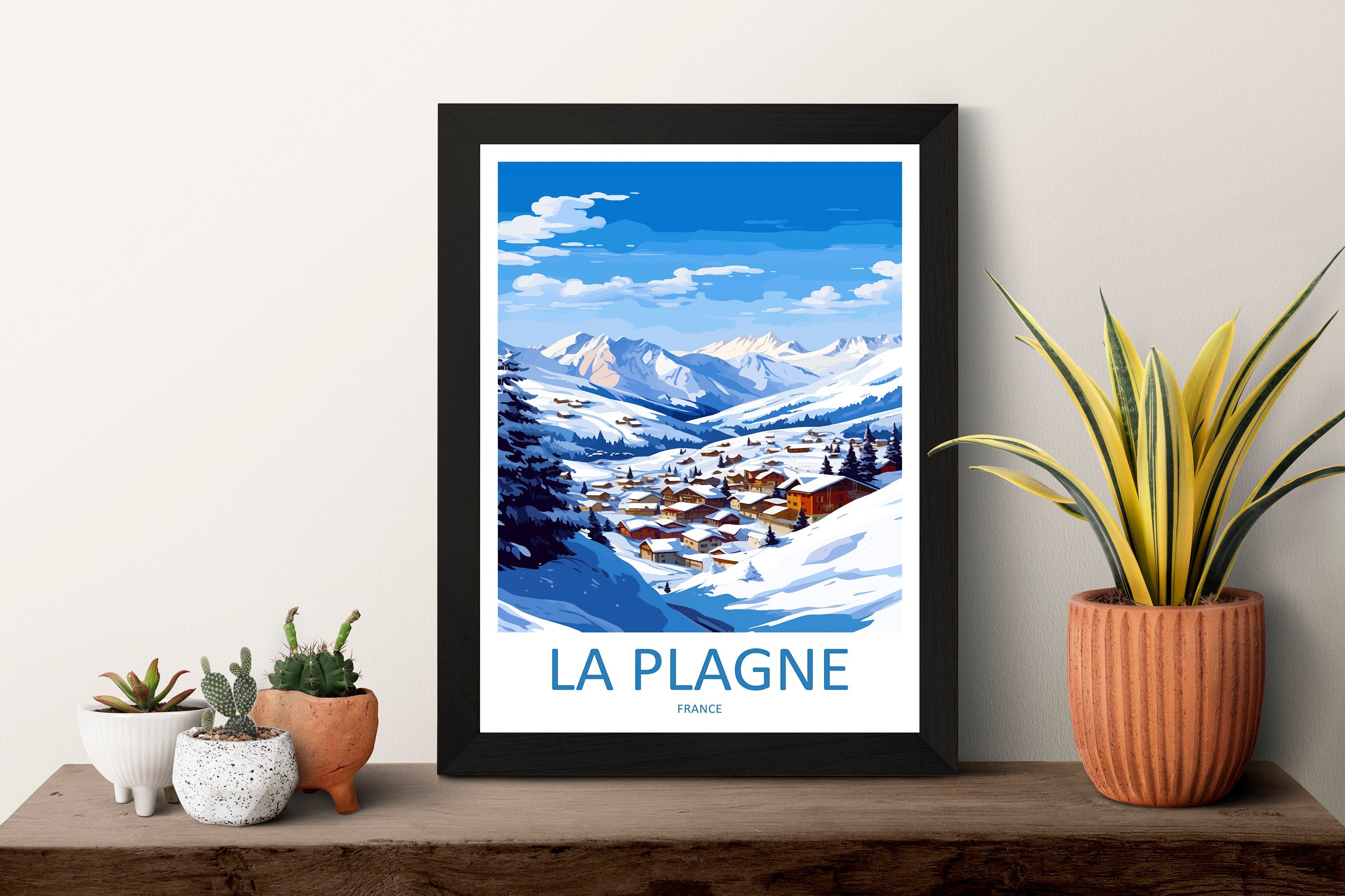 La Plagne Travel Print