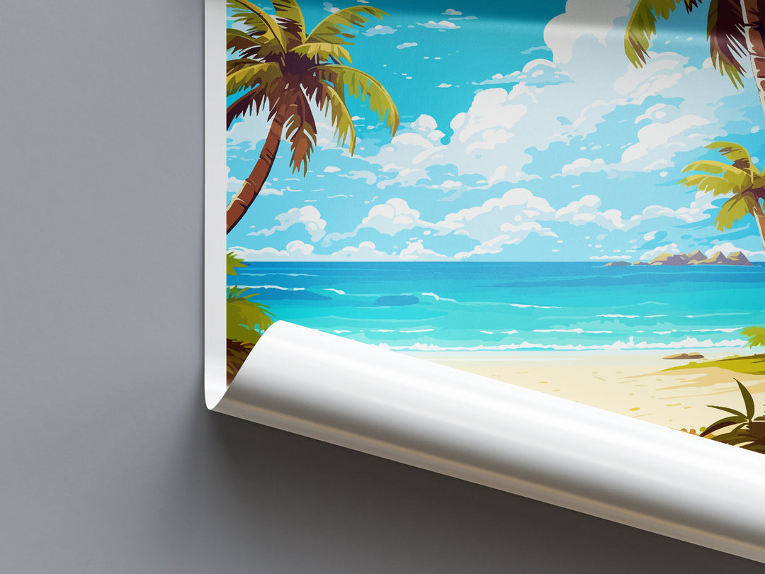 Turks and Caicos Islands Travel Print Wall Art Turks and Caicos Wall Hanging Home Décor Turks and Caicos Gift Art Lovers Wall Art Caribbean