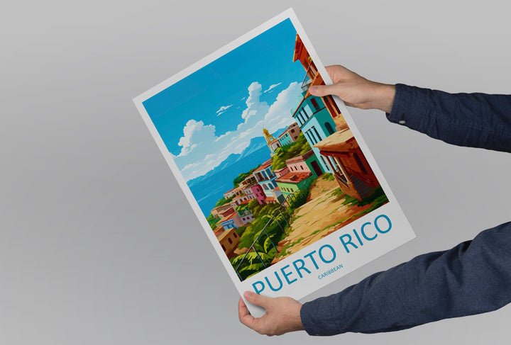 Puerto Rico Travel Print Wall Art Puerto Rico Wall Hanging Home Décor Puerto Rico Gift Art Lovers Wall Art Caribbean Travel Print Poster