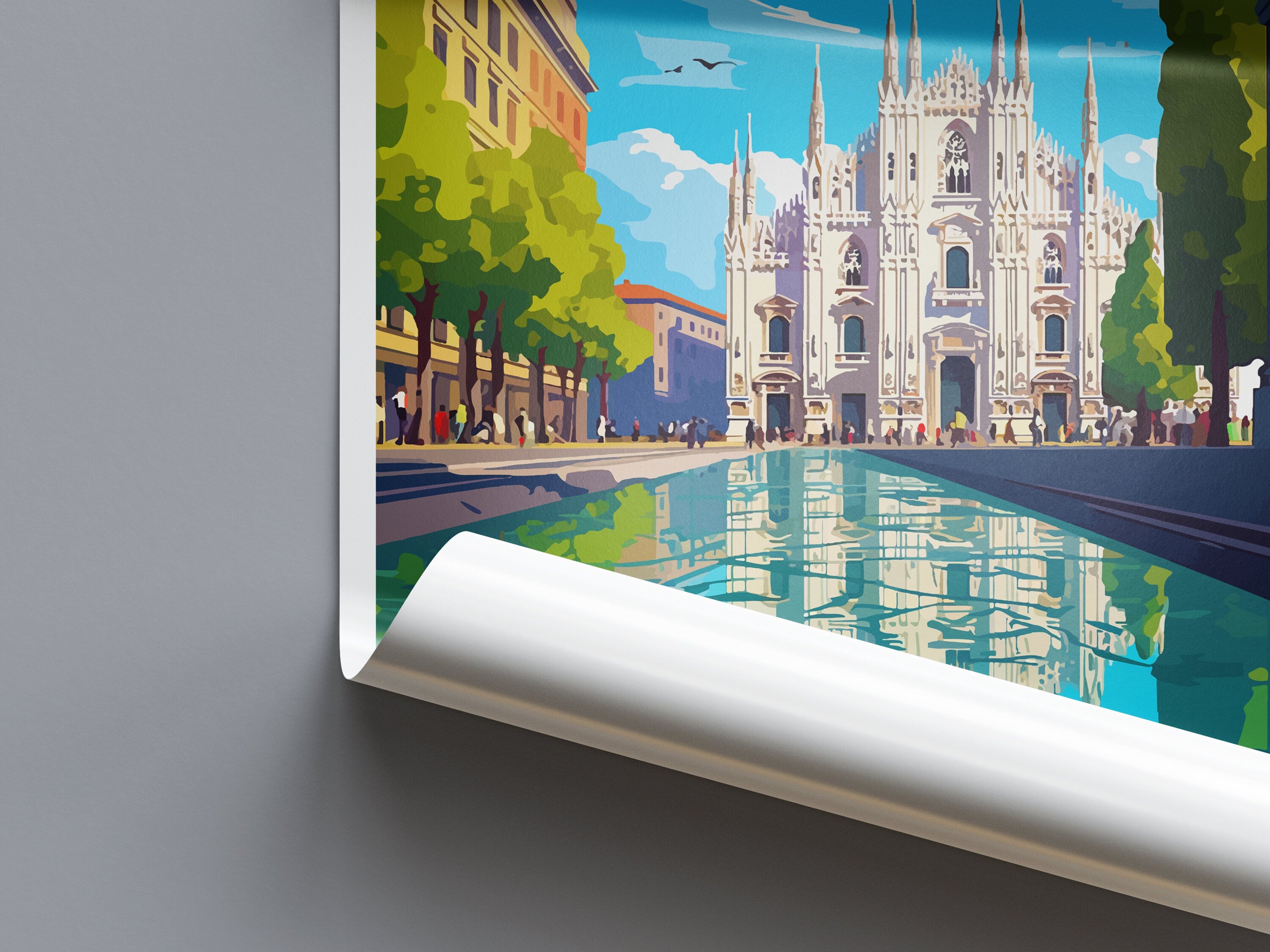 Milan Travel Print