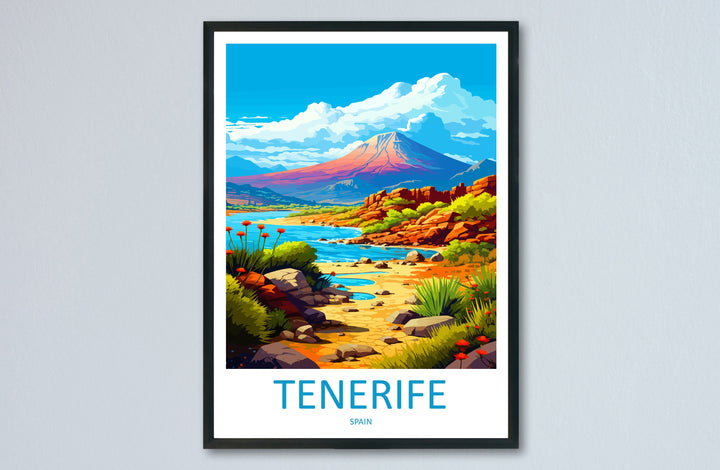Tenerife Travel Print Wall Art Tenerife Wall Hanging Home Décor Tenerife Gift Art Lovers Spain Art Lover Gift Tenerife Print Spain Wall Art