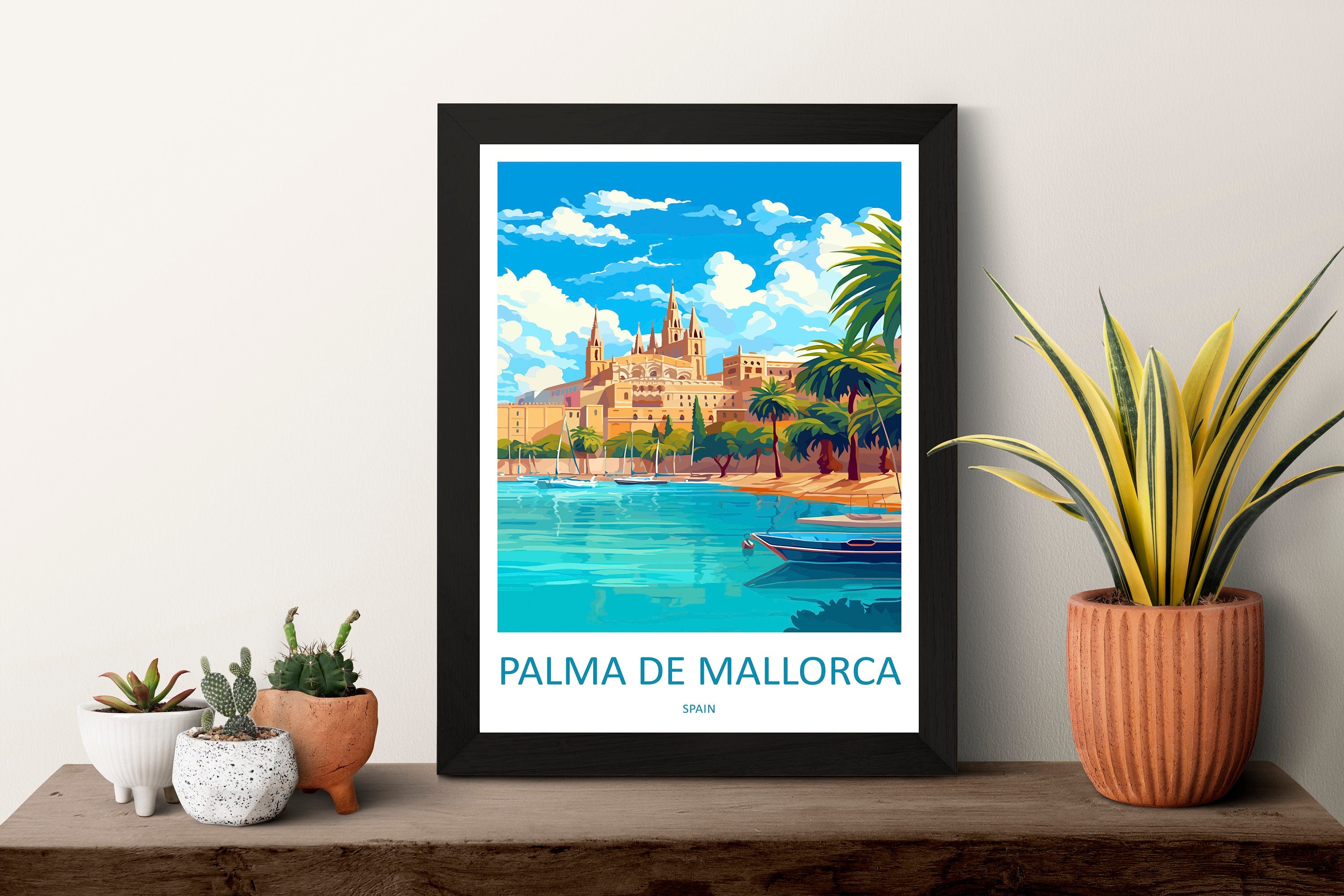 Palma De mallorca Travel Print Wall Art Palma De mallorca Wall Hanging Home Décor Palma De mallorca Gift Art Lovers Spain Art Lover Gift