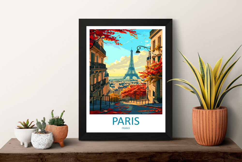 Paris Travel Print Wall Art Paris Wall Hanging Home Décor Paris Gift Art Lovers France Art Lover Gift Paris Print France Wall Art Décor