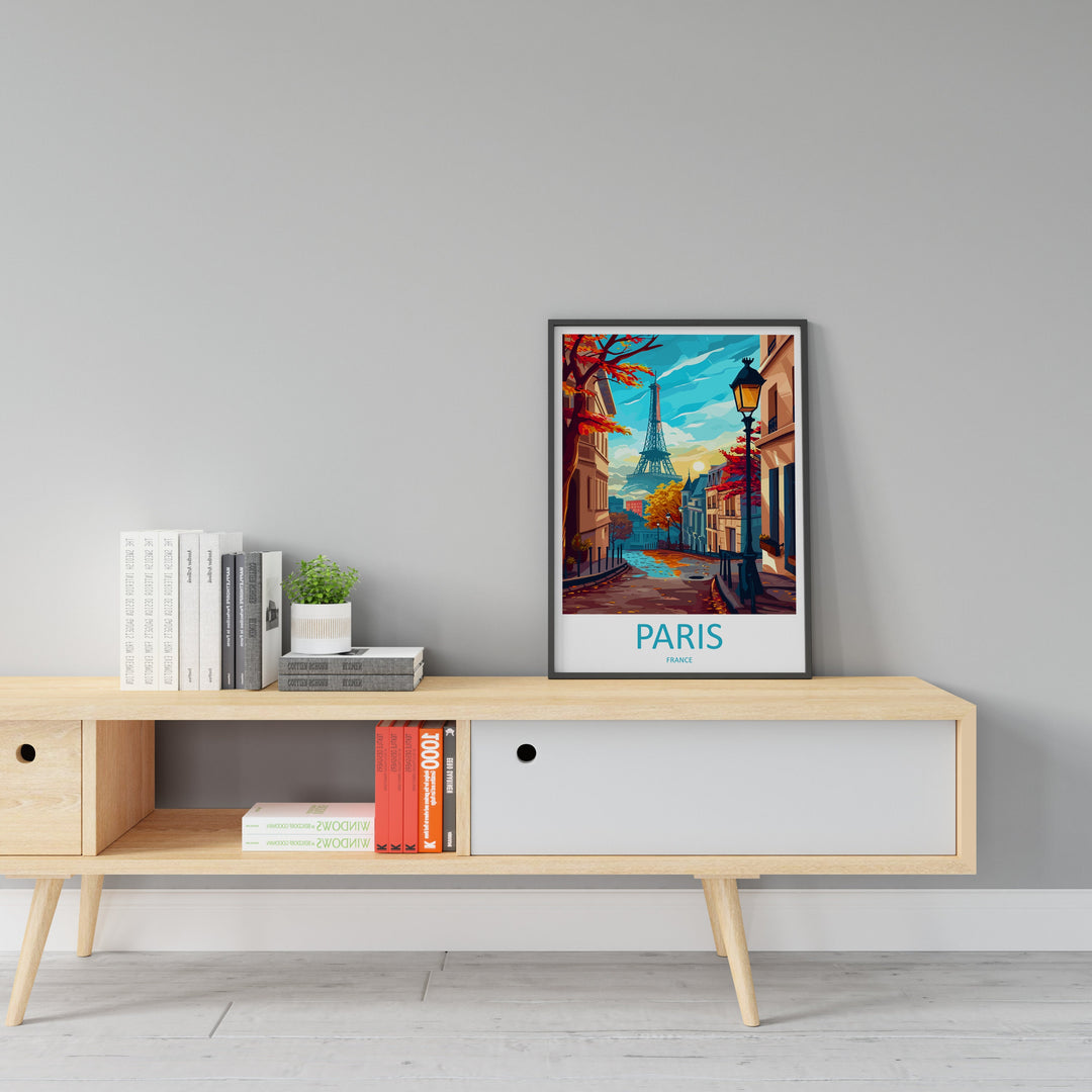 Paris Travel Print Wall Art Paris Wall Hanging Home Décor Paris Gift Art Lovers France Art Lover Gift Paris Print France Wall Art Décor