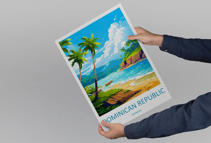 Dominican Republic Travel Print Wall Art Dominican Republic Wall Hanging Home Décor Dominican Republic Gift Art Lovers Wall Art Caribbean