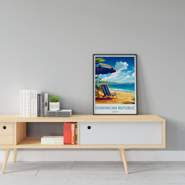 Dominican Republic Travel Print Wall Art Dominican Republic Wall Hanging Home Décor Dominican Republic Gift Art Lovers Wall Art Caribbean