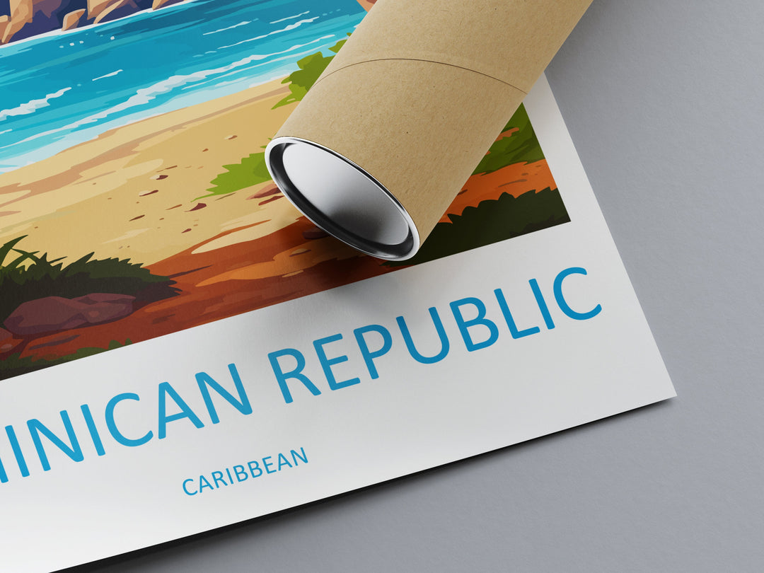 Dominican Republic Travel Print Wall Art Dominican Republic Wall Hanging Home Décor Dominican Republic Gift Art Lovers Wall Art Caribbean