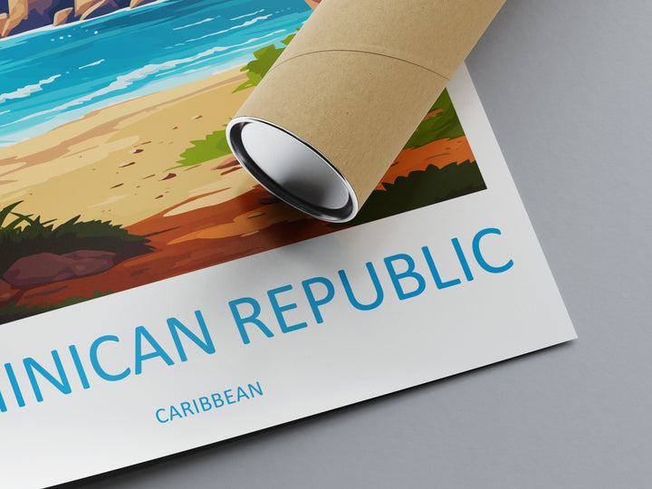Dominican Republic Travel Print Wall Art Dominican Republic Wall Hanging Home Décor Dominican Republic Gift Art Lovers Wall Art Caribbean