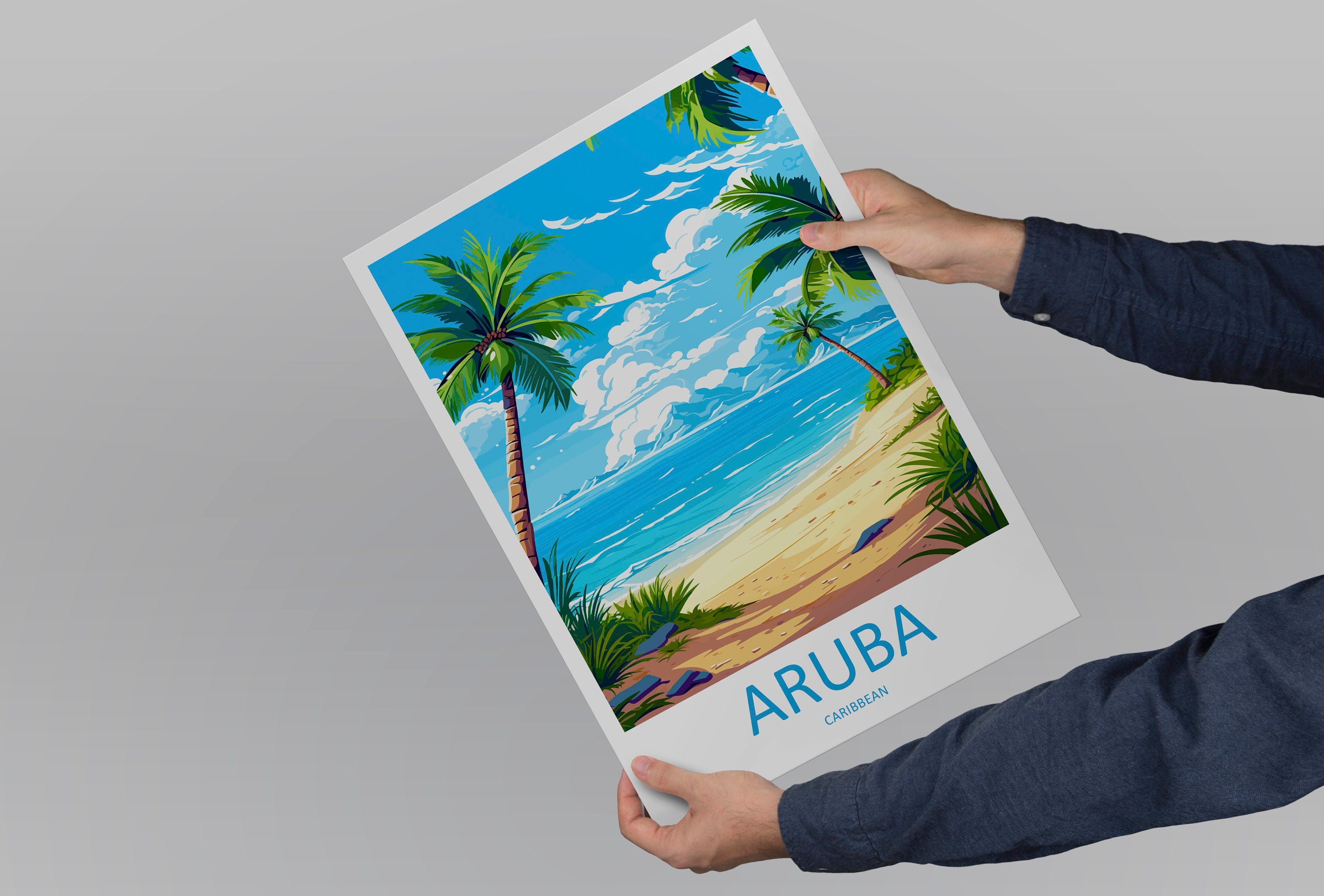 Aruba Travel Print