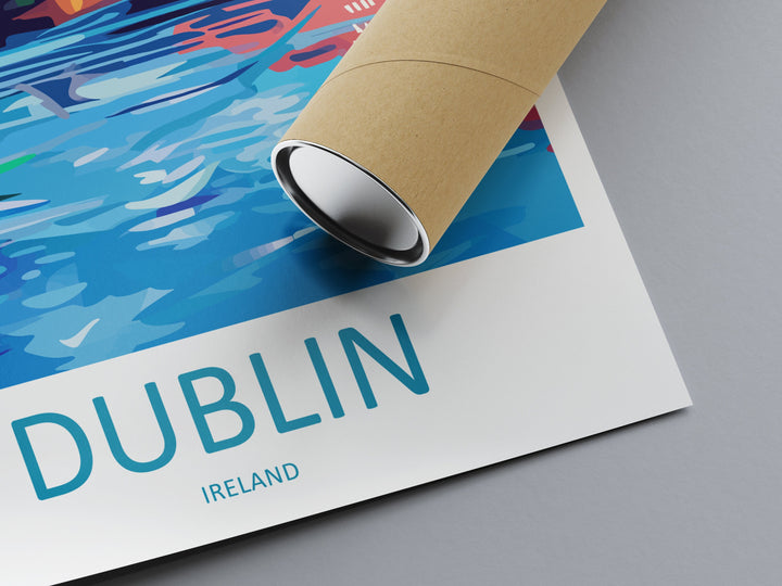 Dublin Skyline Print Dublin Home Decor Skyline City Art Print Dublin Wall Art for Ireland Enthusiast Gift Wall Hanging Dublin Ireland Print