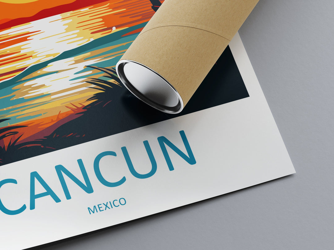 Cancun Travel Print Wall Art Cancun Wall Hanging Home Decoration Cancun Gift Art Lovers Wall Art Print Art Cancun Wall Hanging Poster Decor