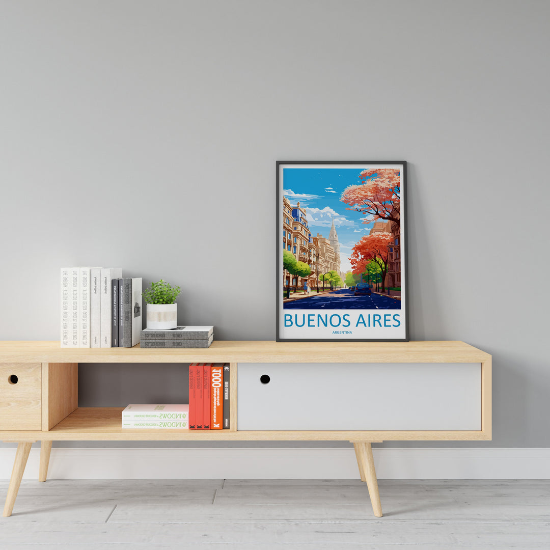Buenos Aires Travel Print Wall Art Buenos Aires Wall Hanging Home Décor Buenos Aires Gift Art Lovers Argentina Art Lover Gift Buenos Aires