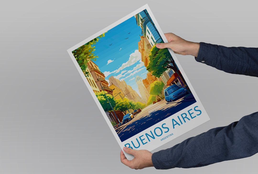 Buenos Aires Travel Print Wall Art Buenos Aires Wall Hanging Home Décor Buenos Aires Gift Art Lovers Argentina Art Lover Gift Buenos Aires