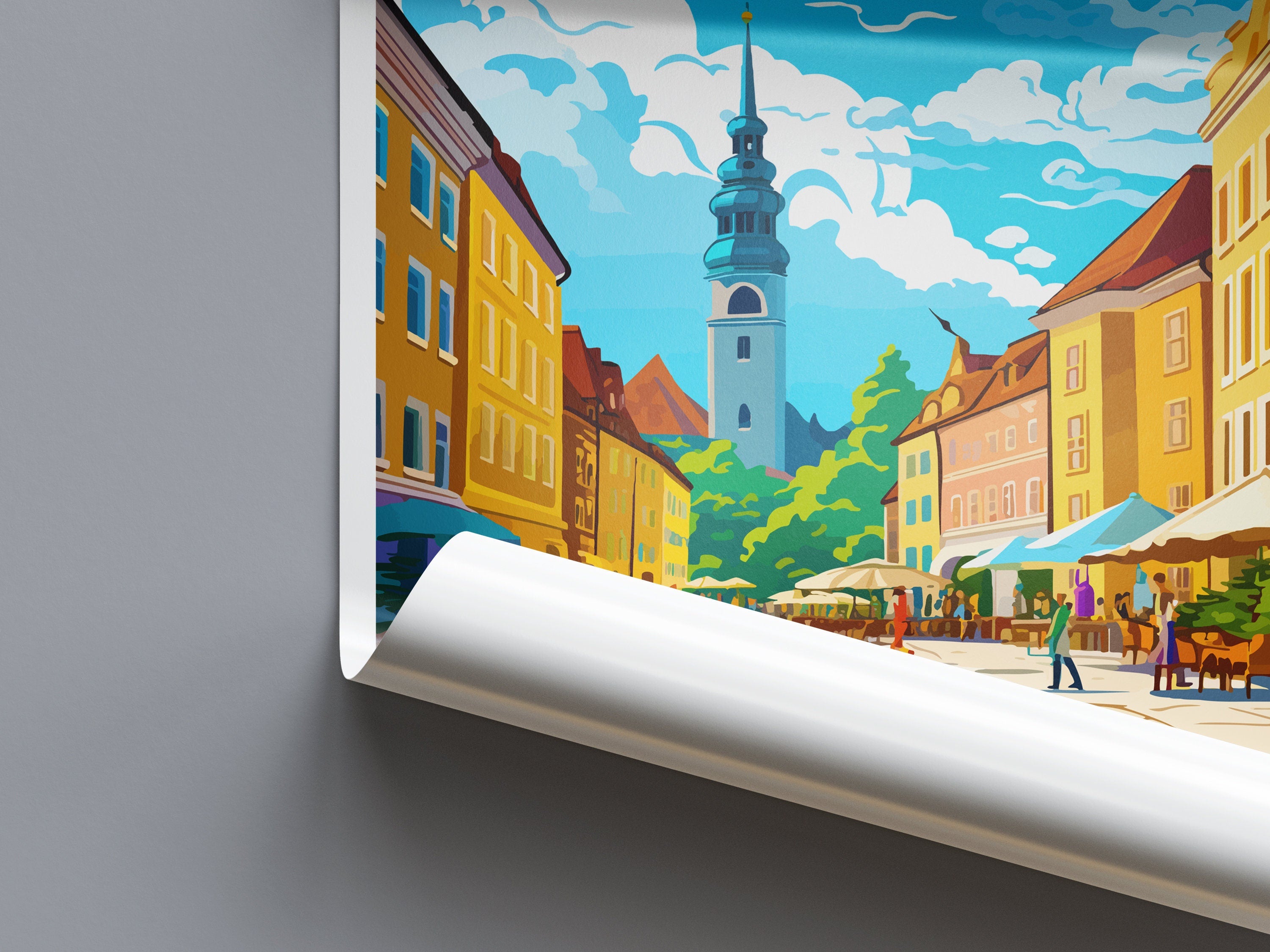 Klagenfurt Travel Print