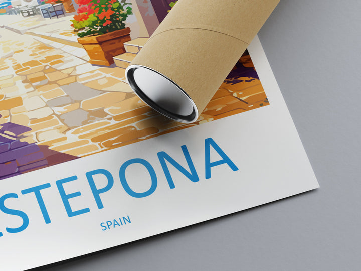 Estepona Travel Print Wall Art Estepona Wall Hanging Home Décor Estepona Gift Art Lovers Spain Art Lover Gift Art Print