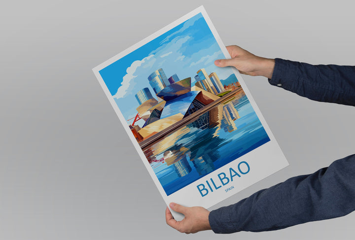 Bilbao Travel Print Wall Art Bilbao Wall Hanging Home Décor Bilbao Gift Art Lovers Spain Art Lover Gift Bilbao Wall Décor Bilbao Spain Print