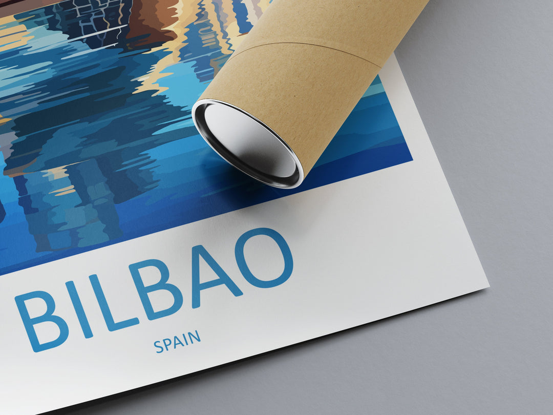 Bilbao Travel Print Wall Art Bilbao Wall Hanging Home Décor Bilbao Gift Art Lovers Spain Art Lover Gift Bilbao Wall Décor Bilbao Spain Print