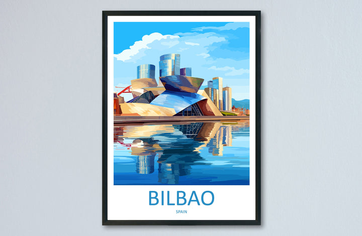 Bilbao Travel Print Wall Art Bilbao Wall Hanging Home Décor Bilbao Gift Art Lovers Spain Art Lover Gift Bilbao Wall Décor Bilbao Spain Print