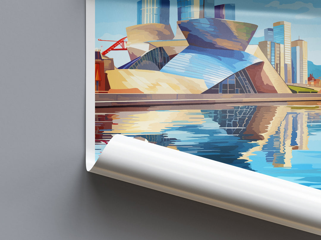 Bilbao Travel Print Wall Art Bilbao Wall Hanging Home Décor Bilbao Gift Art Lovers Spain Art Lover Gift Bilbao Wall Décor Bilbao Spain Print