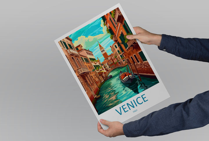 Venice Travel Print Wall Art Venice Italy Wall Hanging Home Decoration Venice Gift Art Lovers Wall Art Print Venice Italy St. Mark's Square
