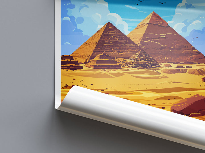 Cairo Travel Print Wall Art Cairo Egypt Wall Hanging Home Decoration Cairo Gift Art Lovers Wall Art Print Cairo Great Pyramids Of Giza