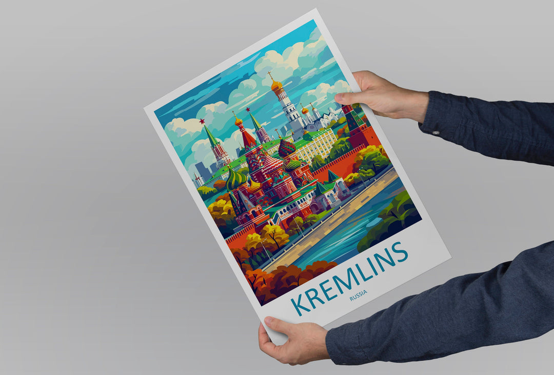 Kremlins Print Kremlins Home Decor Landscape Art Print Kremlins Wall Art for Russia Enthusiast Gift Wall Hanging Kremlins Russia Print