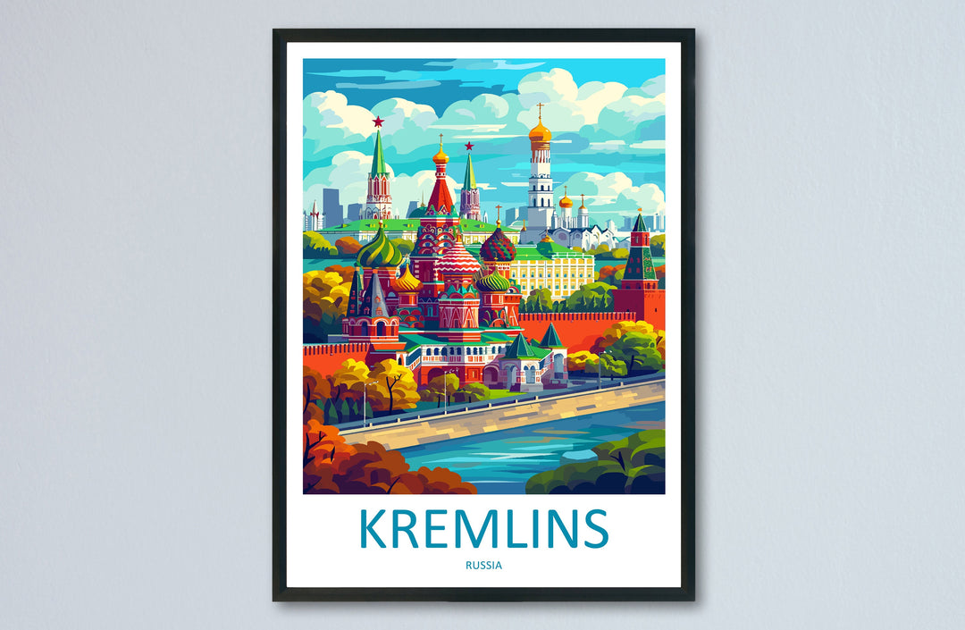 Kremlins Print Kremlins Home Decor Landscape Art Print Kremlins Wall Art for Russia Enthusiast Gift Wall Hanging Kremlins Russia Print