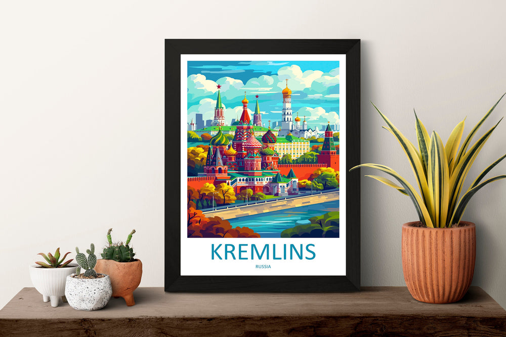 Kremlins Print Kremlins Home Decor Landscape Art Print Kremlins Wall Art for Russia Enthusiast Gift Wall Hanging Kremlins Russia Print