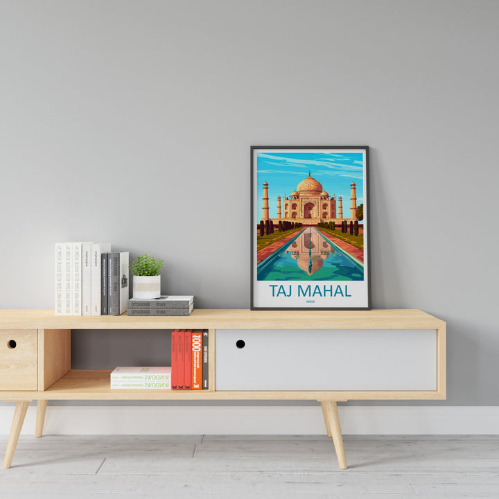 Taj Mahal Agro Travel Print Wall Art Taj Mahal Agro Wall Hanging Home Décor Taj Mahal Agro Gift Art Lovers India Art Lover Gift Wall Décor