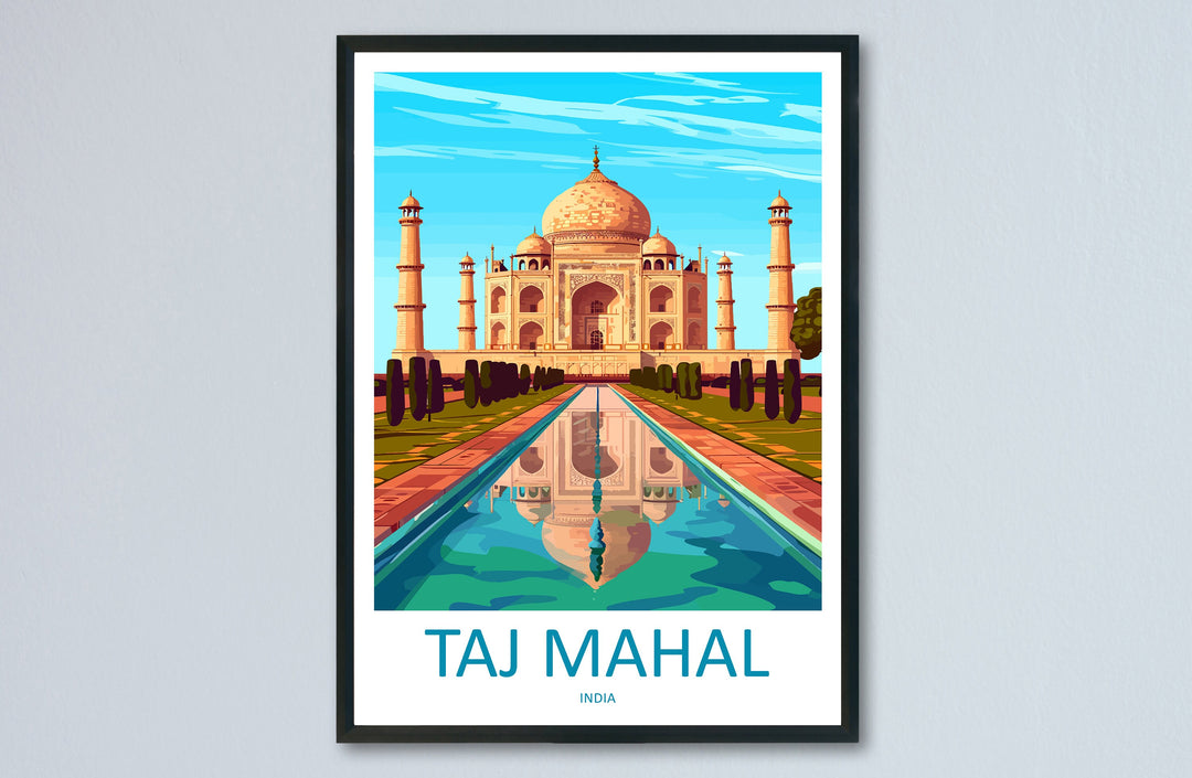 Taj Mahal Agro Travel Print Wall Art Taj Mahal Agro Wall Hanging Home Décor Taj Mahal Agro Gift Art Lovers India Art Lover Gift Wall Décor