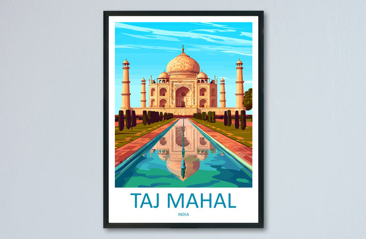 Taj Mahal Agro Travel Print Wall Art Taj Mahal Agro Wall Hanging Home Décor Taj Mahal Agro Gift Art Lovers India Art Lover Gift Wall Décor