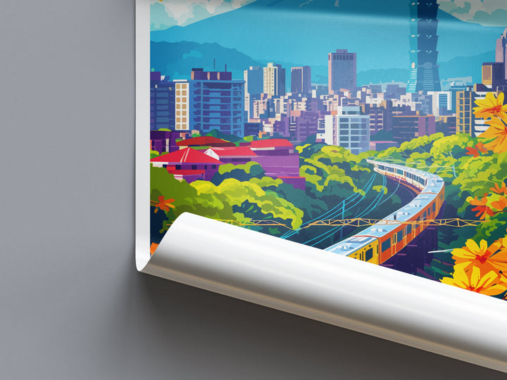 Taipei Travel Print Wall Art Taipei Wall Hanging Home Decoration Taipei Gift Art Lovers Wall Art Taiwan