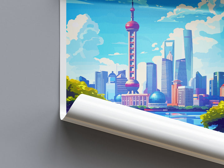 Shanghai Travel Print Wall Art Shanghai Wall Hanging Home Décor Gift Shanghai Art Lovers China Shanghai Art Gift Lover Print