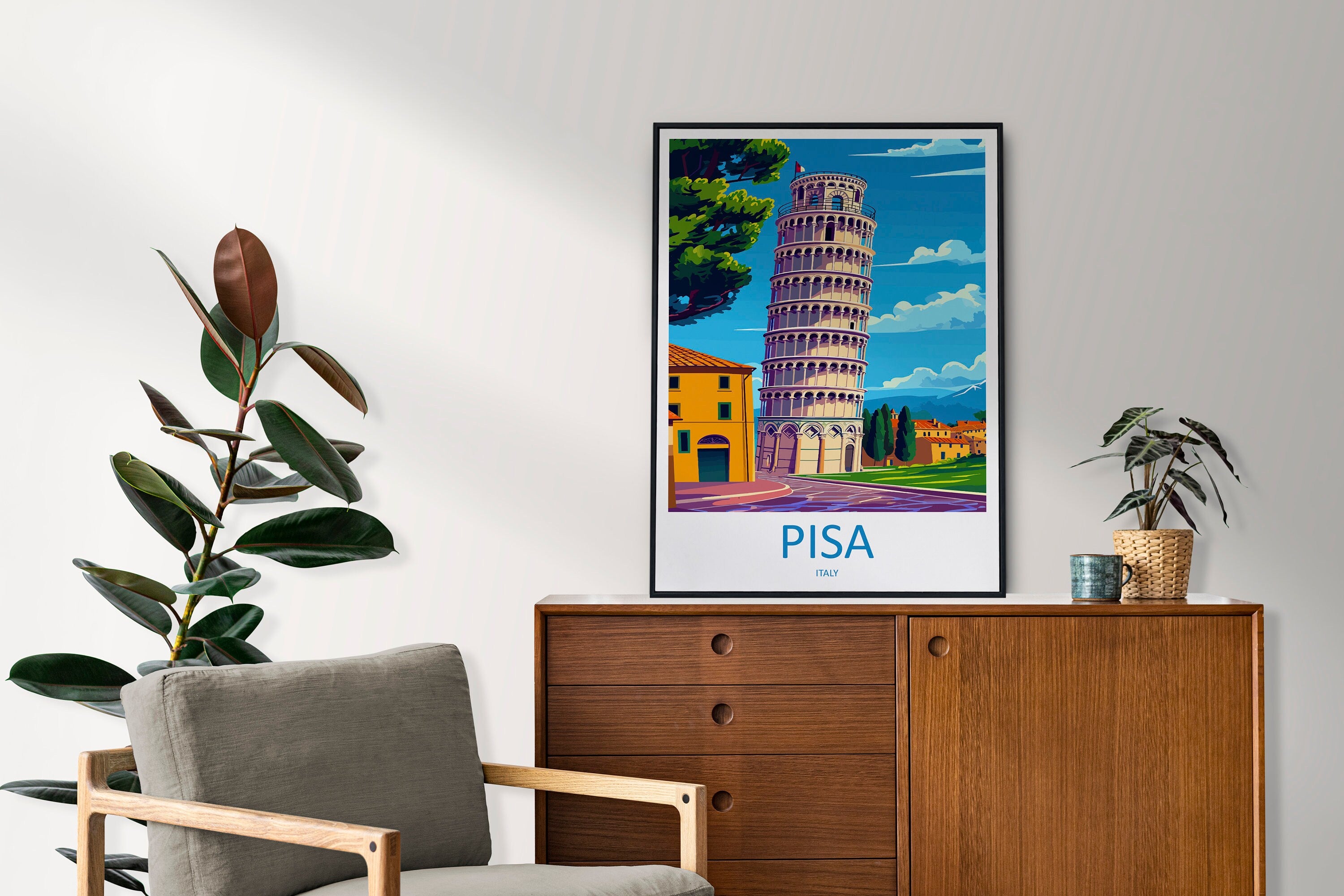 Pisa Travel Print