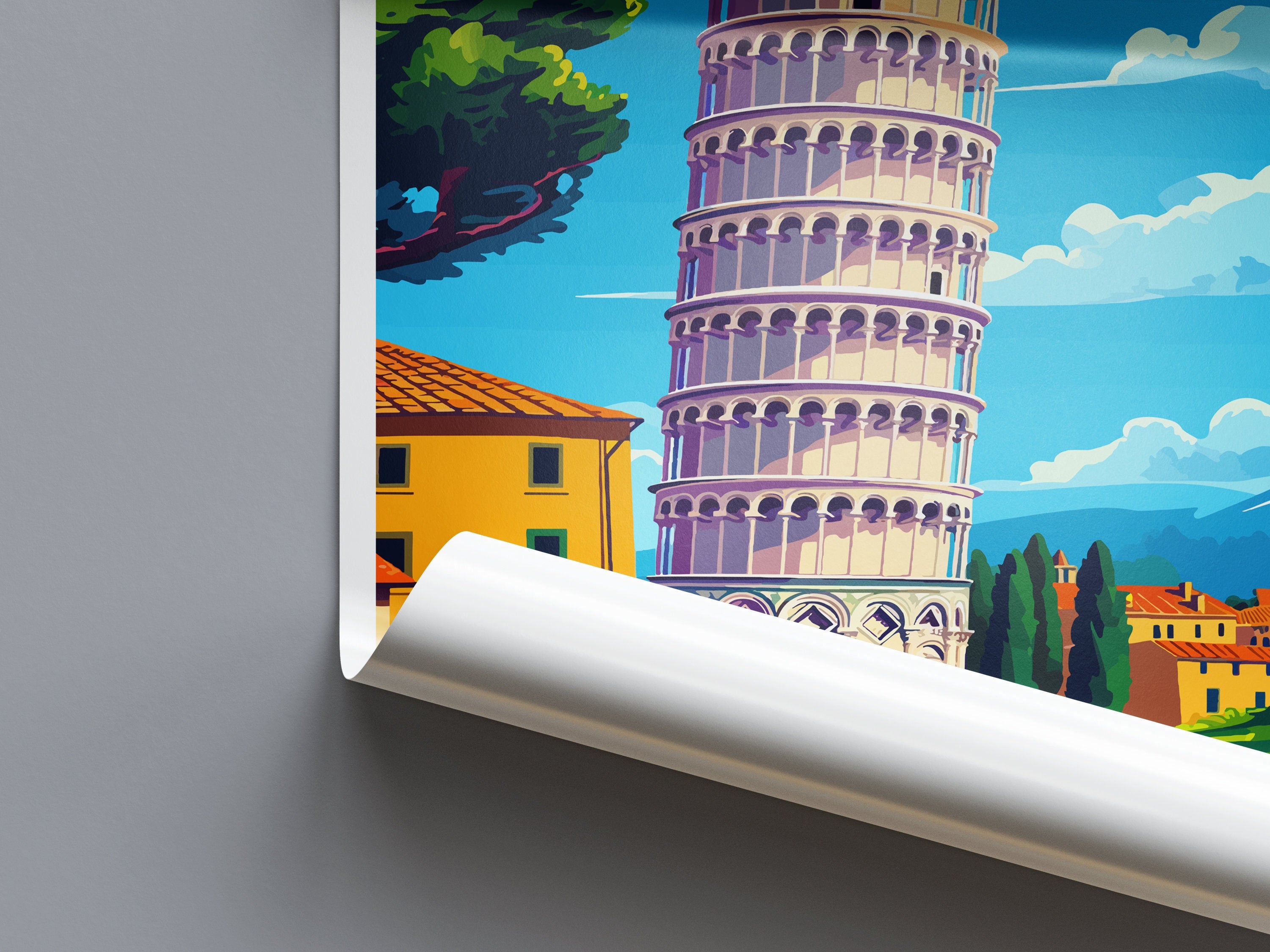 Pisa Travel Print