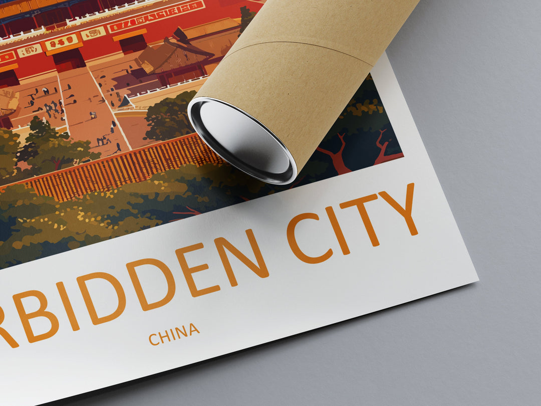 Forbidden City Travel Print Wall Art Forbidden City Wall Hanging Home Décor Forbidden City Gift Art Lovers Wall Art China Travel Print Gift