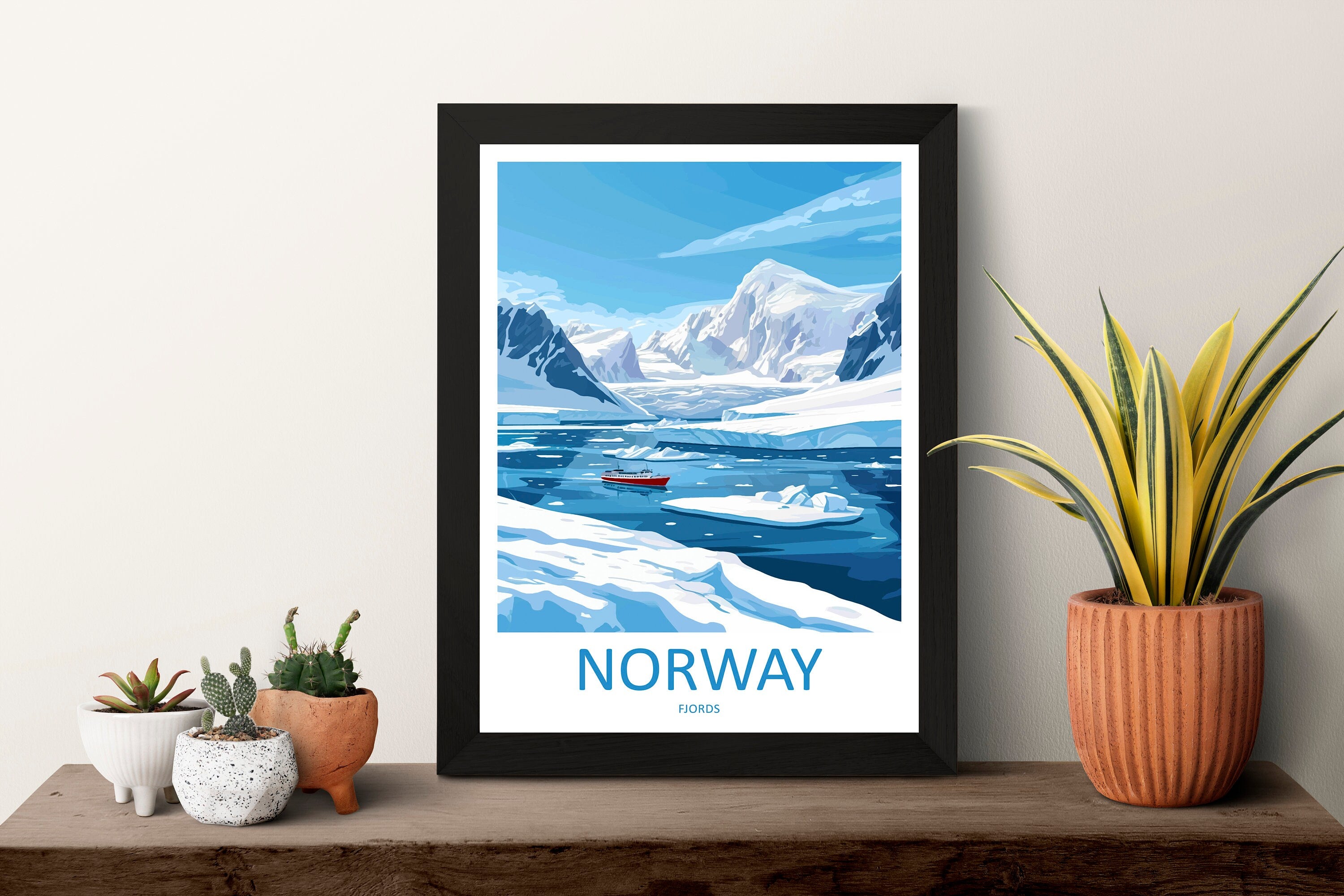 The Fjords Travel Print