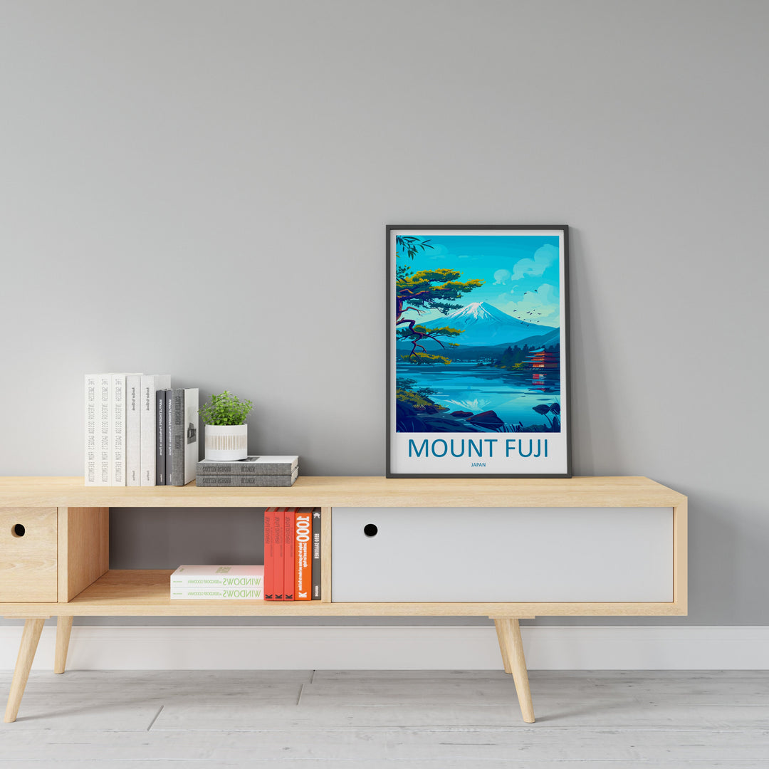 Mount Fuji Travel Print Wall Art Mount Fuji Wall Hanging Home Décor Mount Fuji Gift Art Lovers Art Lover Gift Japan Travel Gift