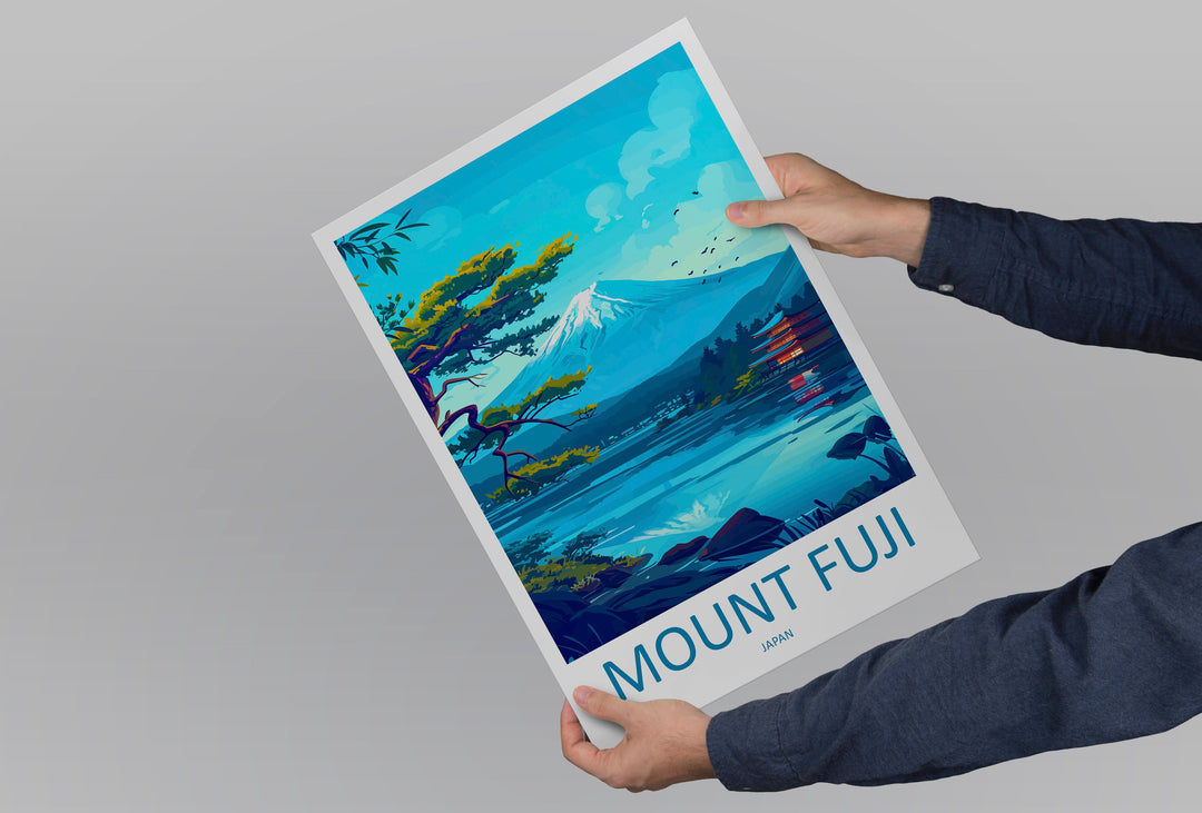 Mount Fuji Travel Print Wall Art Mount Fuji Wall Hanging Home Décor Mount Fuji Gift Art Lovers Art Lover Gift Japan Travel Gift