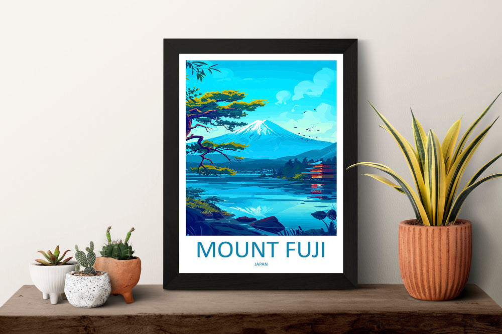 Mount Fuji Travel Print Wall Art Mount Fuji Wall Hanging Home Décor Mount Fuji Gift Art Lovers Art Lover Gift Japan Travel Gift