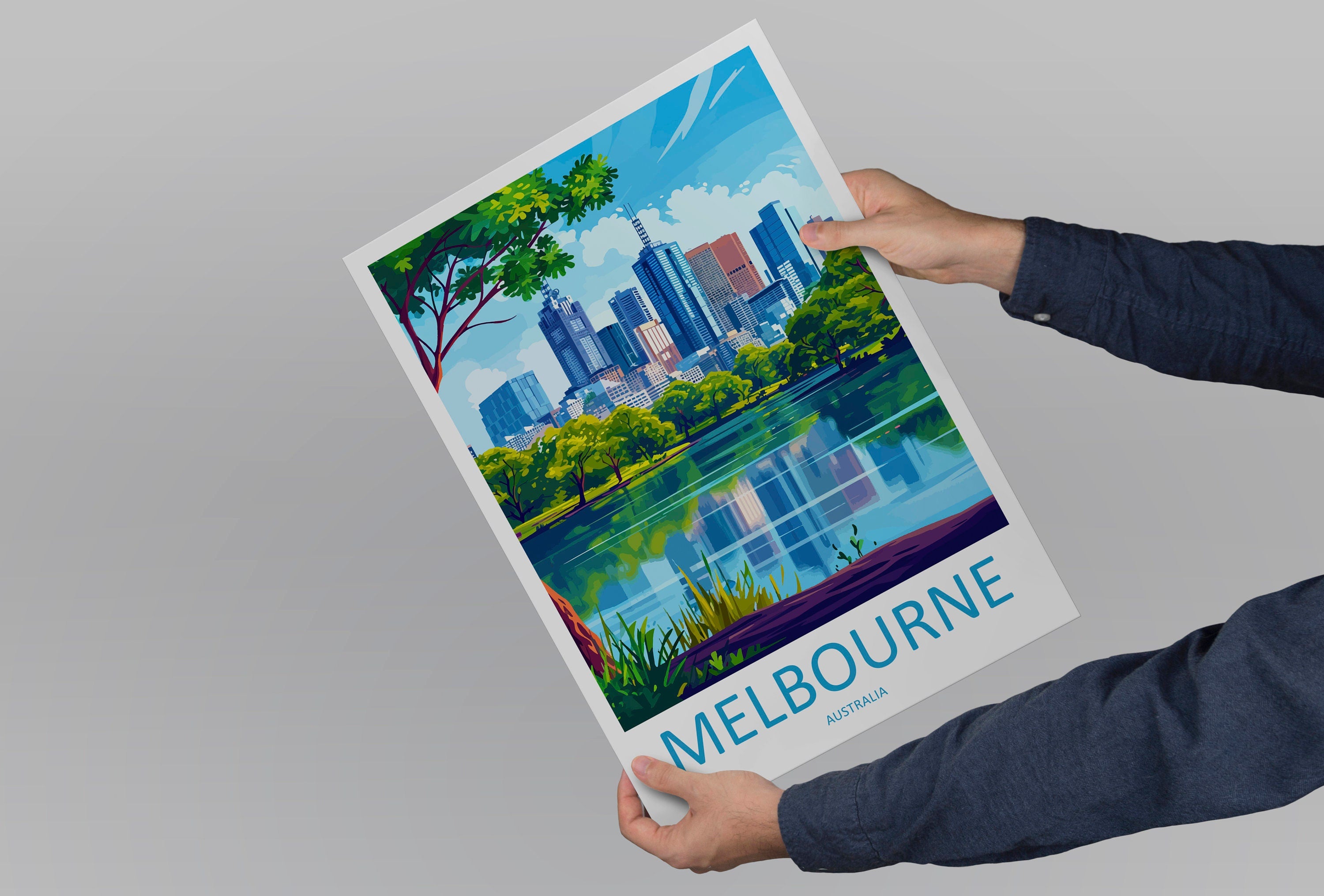 Melbourne Travel Print