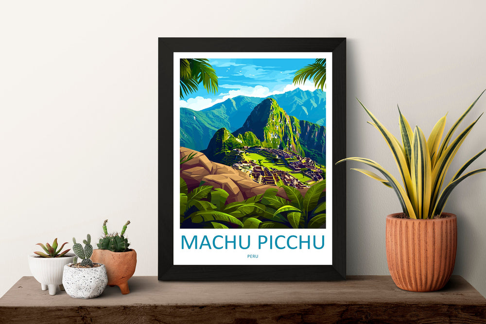 Machu Picchu Travel Print Wall Art Machu Picchu Wall Hanging Home Décor Machu Picchu Gift Art Lovers Peru Art Lover Gift Peru