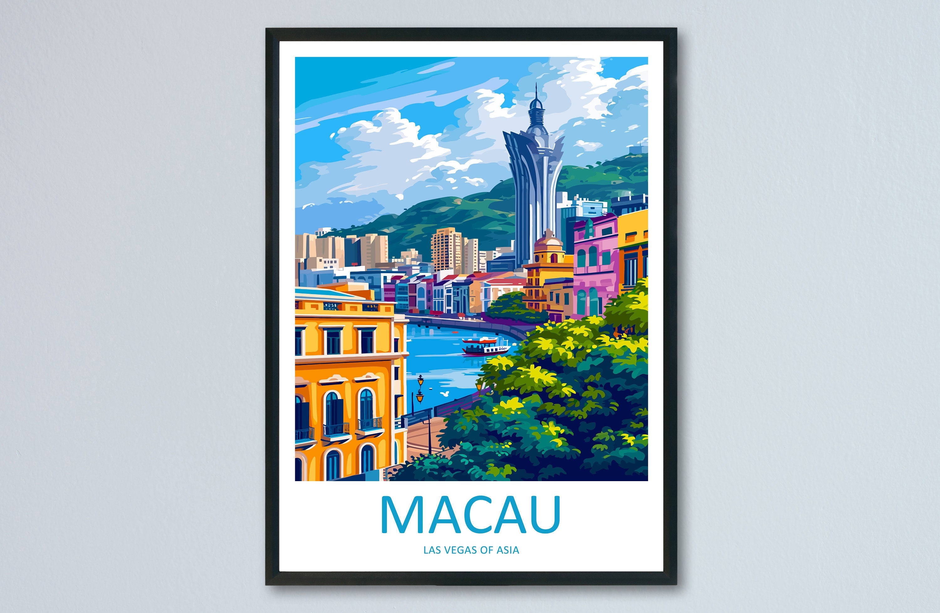 Macau Travel Print